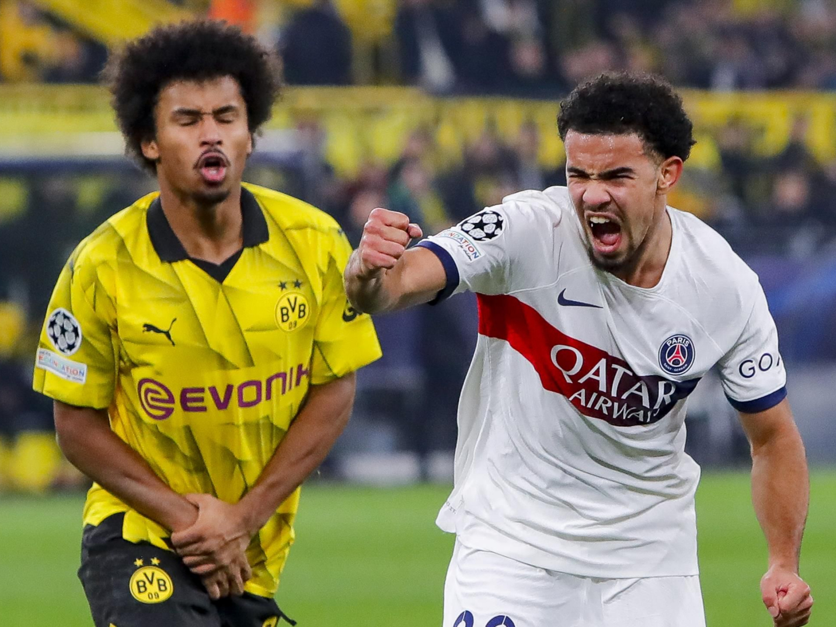 包含巴黎圣日耳曼陷入困境，遗憾出局欧冠晋级之战的词条